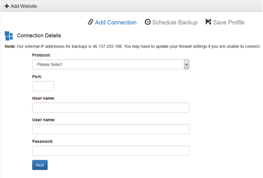 Registed user dashboard